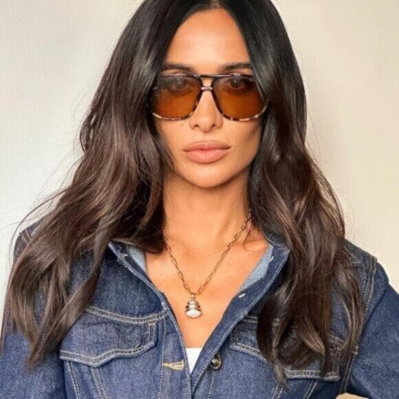 Tom Ford Bruce FT1026 05A Sunglasses Havana Aviator Frame, Smoke Lenses main image 5